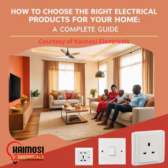 Kaimosi Electricals: How to choose the right electrical products for your home: A complete Guide